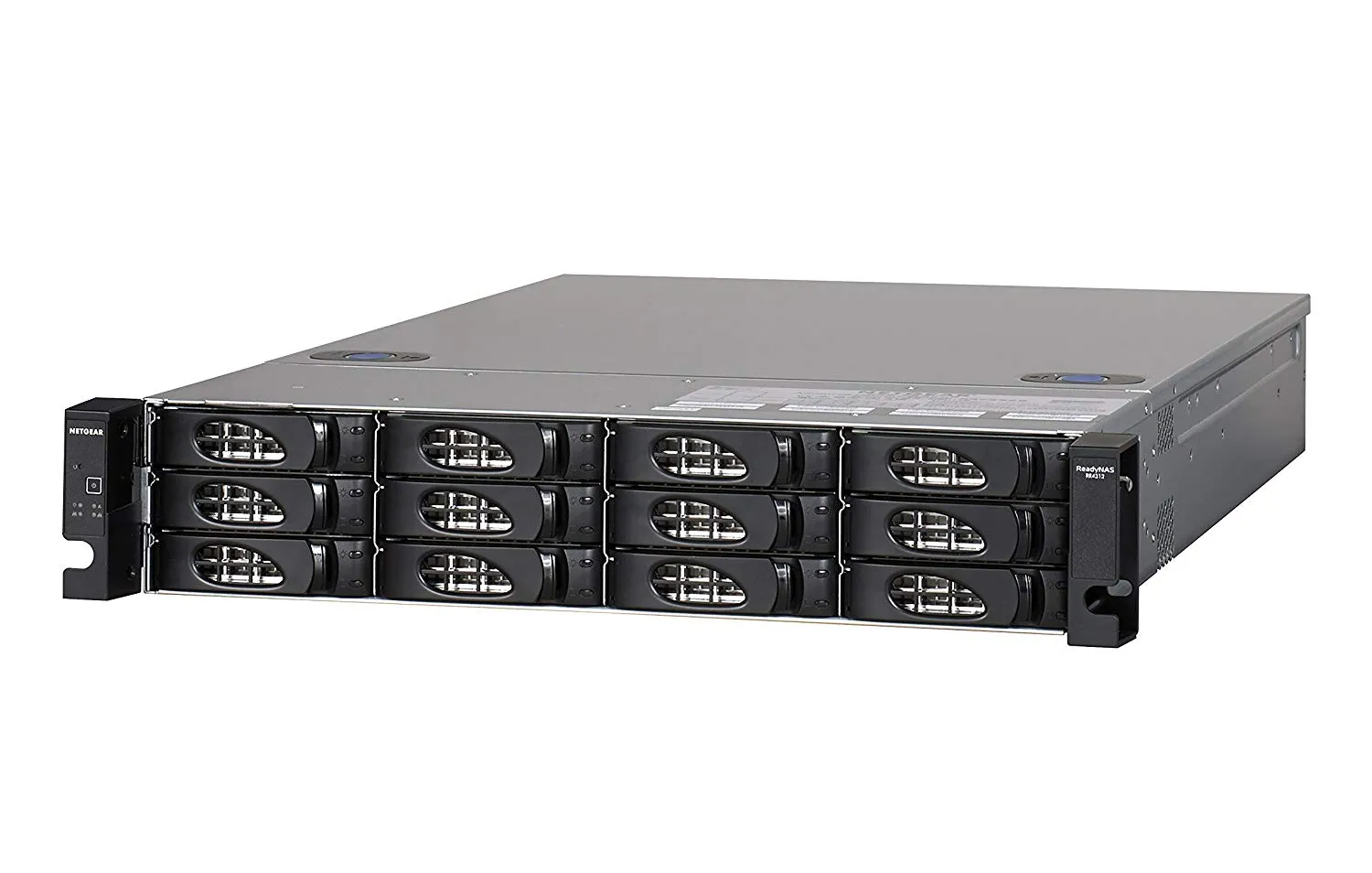 Netgear ReadyNAS 4312x Insight Managed Smart Cloud Network Storage, 12-bay, 2 x 10Gb SFP , 16GB, 2 USB, RJ-45 - RR4312X0-10000S