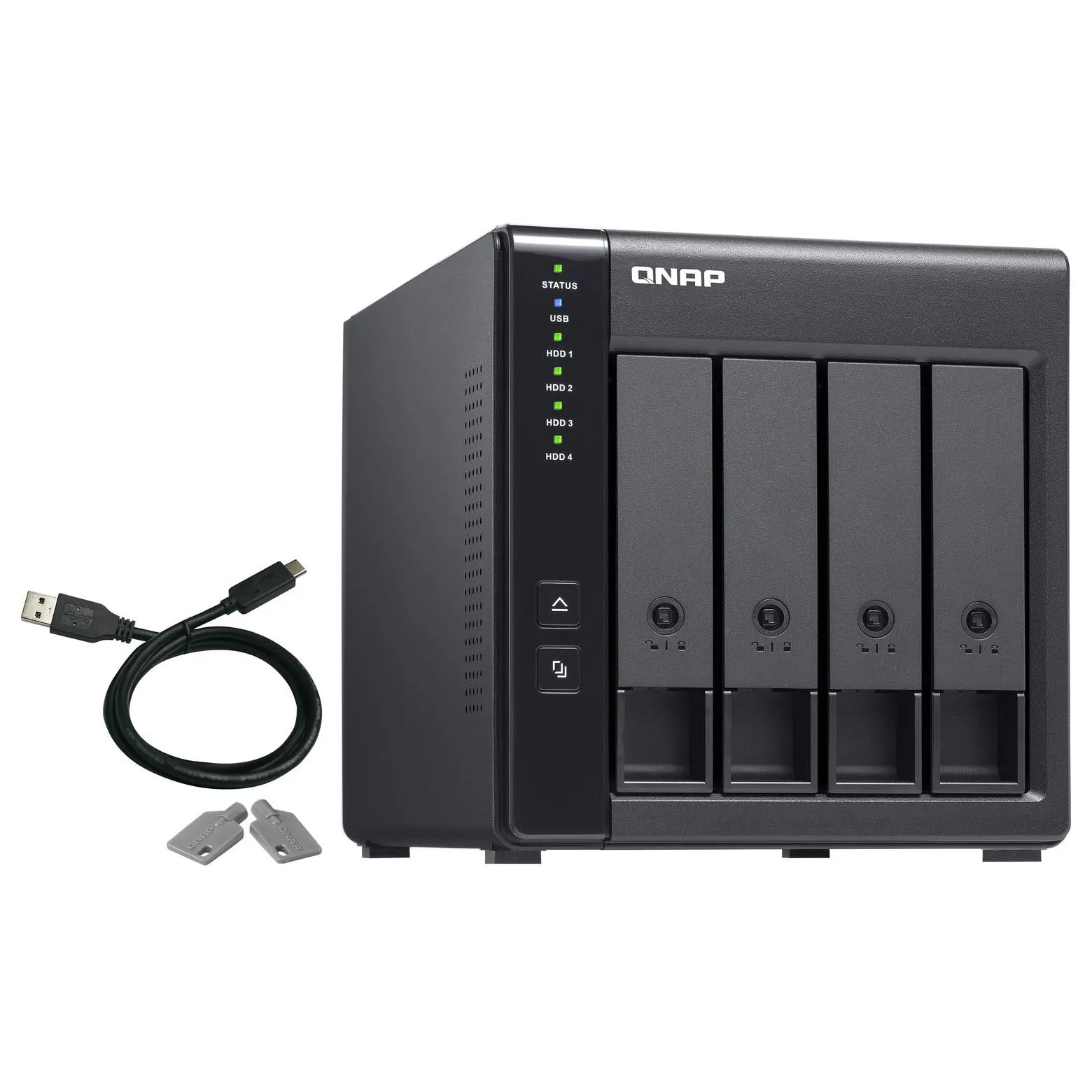 Network storage QNAP TR-004 Raid, 4 bays, without disks, black