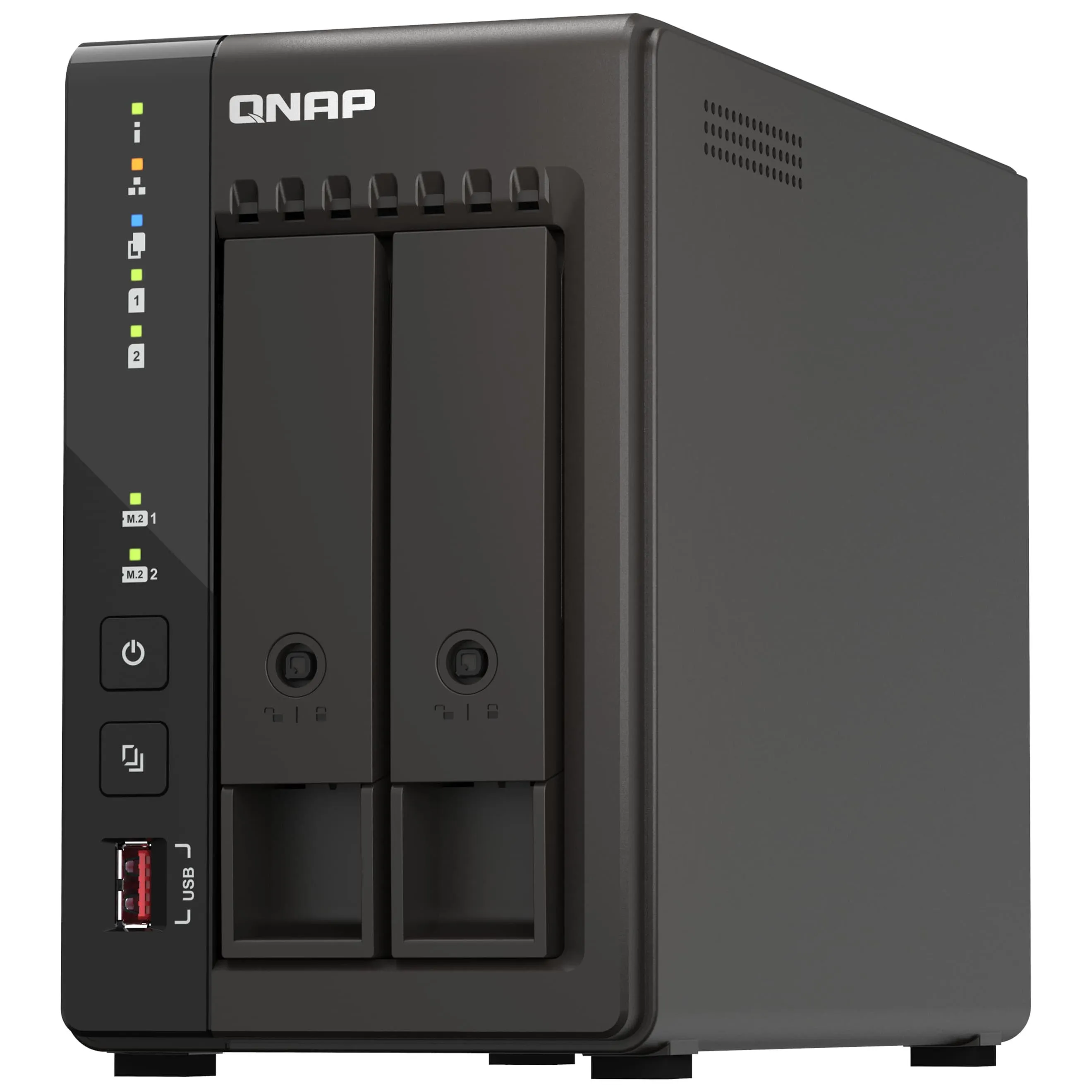 Network storage QNAP TS-253E, 2 bays, 8GB DDR4, without disks, black