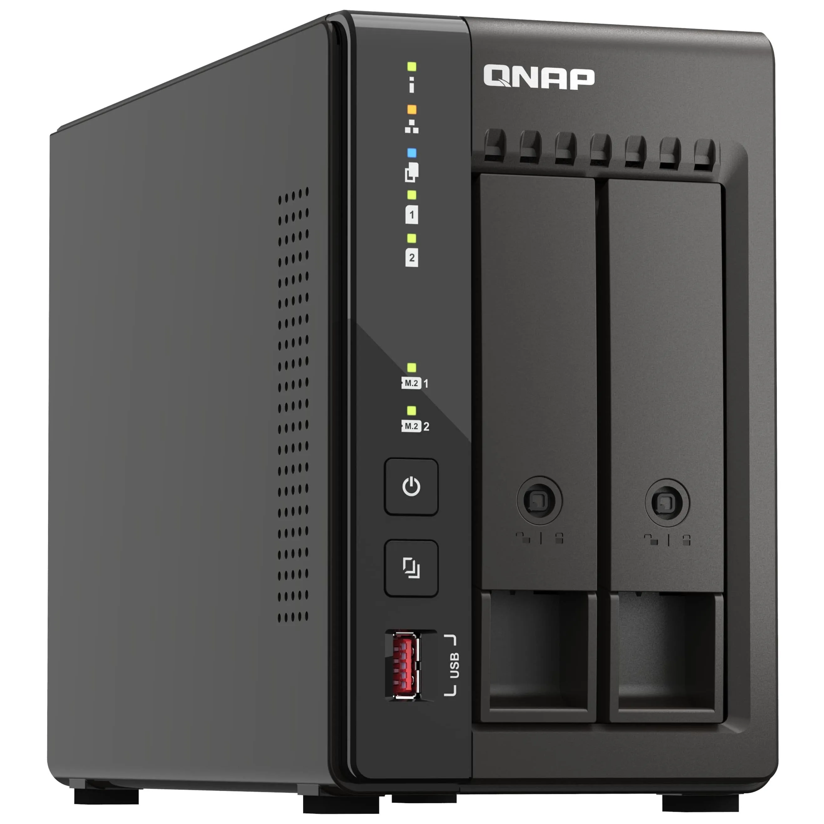 Network storage QNAP TS-253E, 2 bays, 8GB DDR4, without disks, black