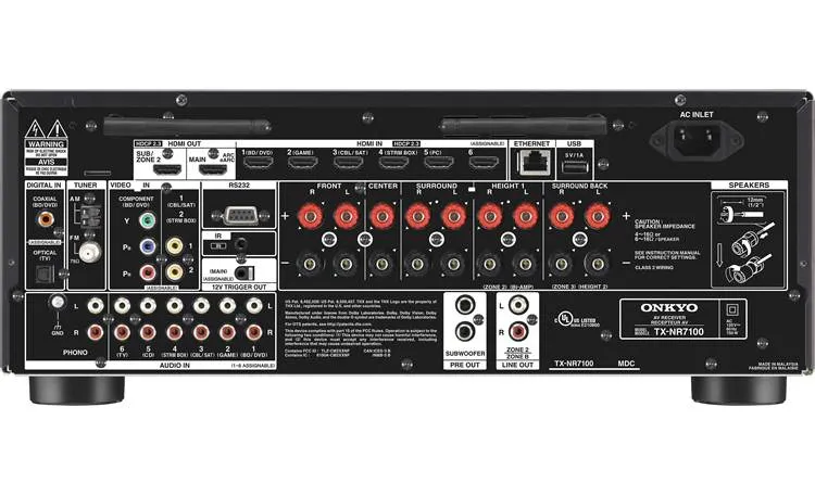 Onkyo TX-NR7100 (100W/Ch) 9.2 Channel Receiver