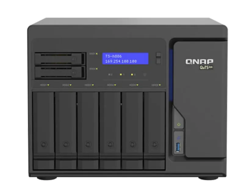 QNAP TS-h886-D1622-16G 8 Bay QuTS hero NAS