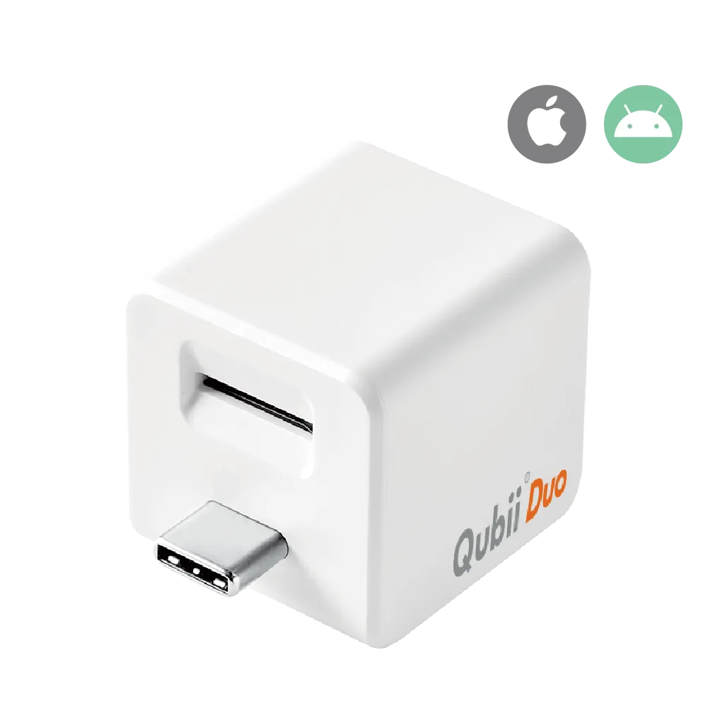 Qubii Duo : Ultra Fast Advanced Auto-Backup Device (Compatible with iOS & Android)