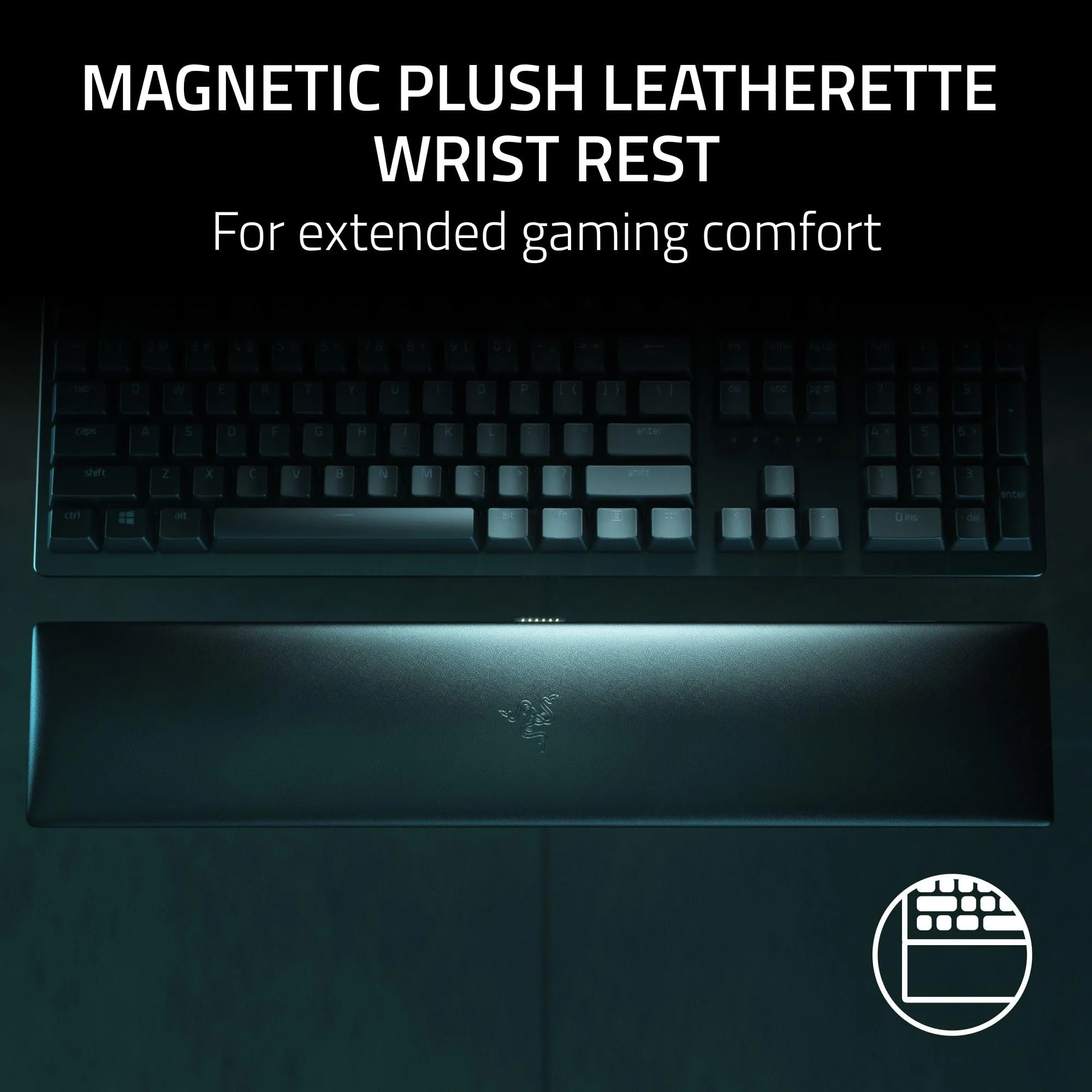 Razer Huntsman V2 Optical Gaming Keyboard: Fastest Linear Optical Switches Gen-2 w/ Sound Dampeners & 8000Hz Polling Rate - Doubleshot PBT Keycaps - Dedicated Media Keys & Dial - Ergonomic Wrist Rest