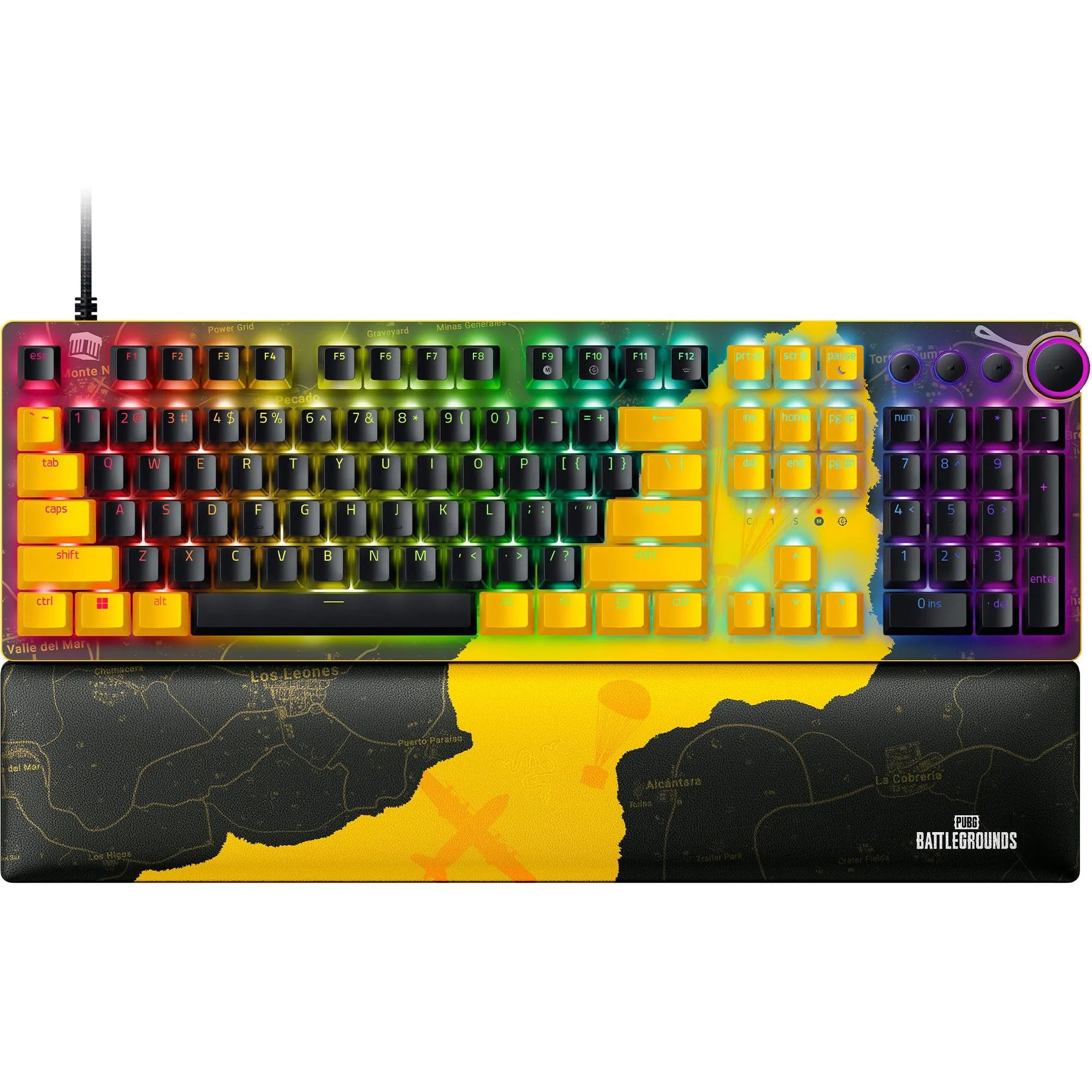 Razer Huntsman V2 Optical Gaming Keyboard: Fastest Linear Optical Switches Gen-2 w/ Sound Dampeners & 8000Hz Polling Rate - Doubleshot PBT Keycaps - Dedicated Media Keys & Dial - Ergonomic Wrist Rest