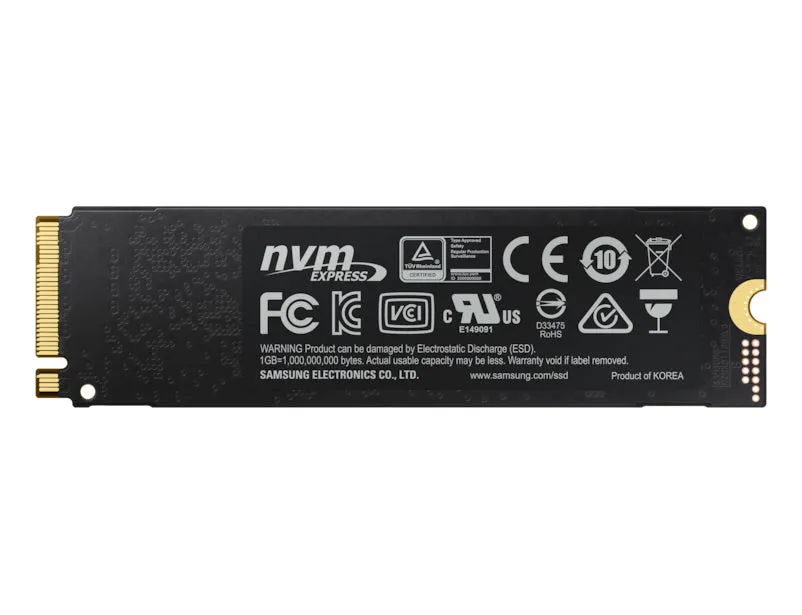 Samsung 500GB 970 EVO PLUS M.2 NVMe SSD, M.2 2280, PCIe, V-NAND, R/W 3500/3200 MB/s