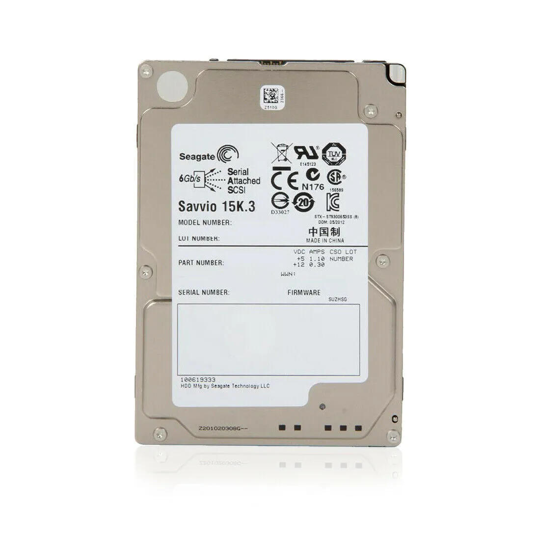 Seagate (SAS) Savvio 2.5" Internal HD 300GB 15krpm HDD 6Gb/s, ST9300653SS