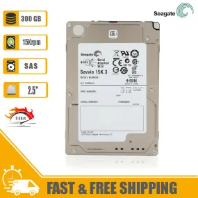 Seagate (SAS) Savvio 2.5" Internal HD 300GB 15krpm HDD 6Gb/s, ST9300653SS