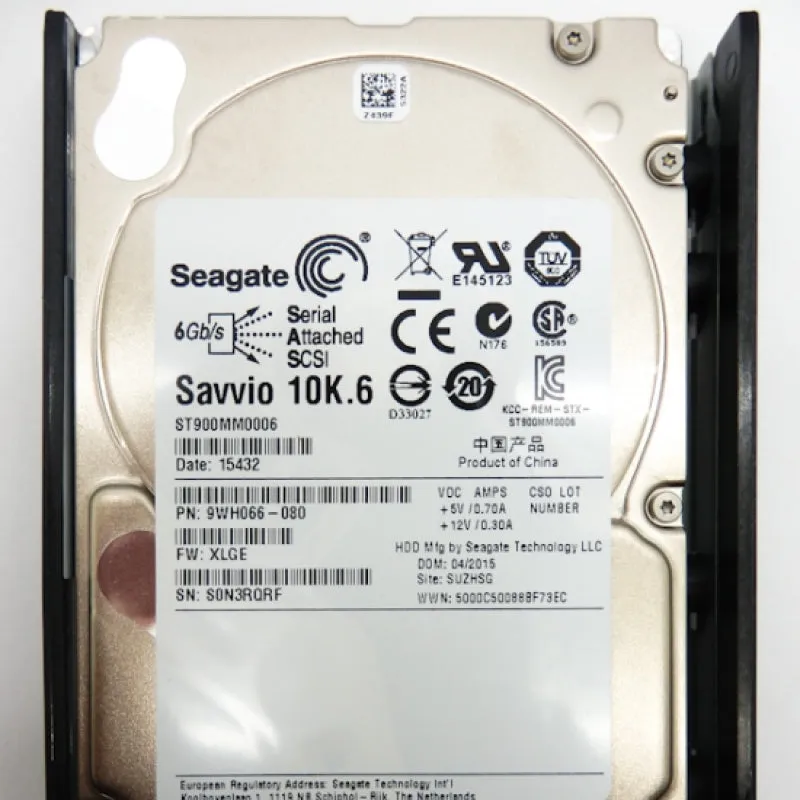 Seagate Savvio 10K.6 900GB 10K RPM 2.5" SAS Hard Drive w/ Tray ST900MM0006