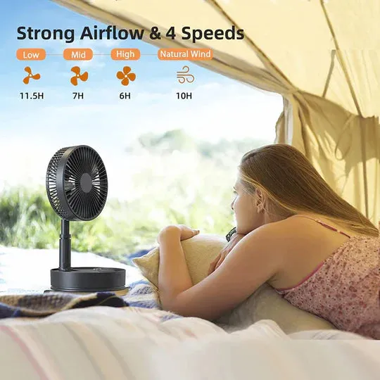 Space Life™ Powerful Rechargeable Table Fan