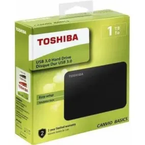 Toshiba HDD Esterno 1TB HDTB410EK3AA Canvio Basic 2.5" USB3.0