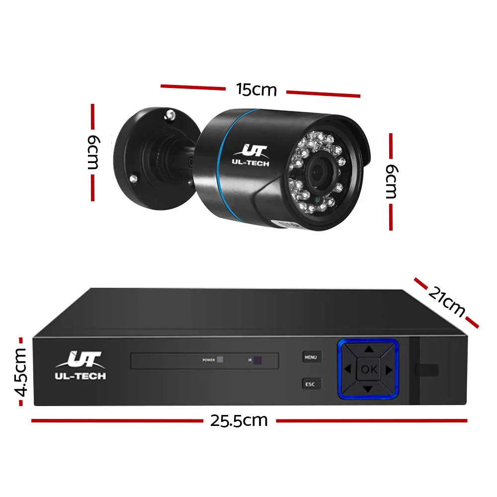 UL-tech Enhanced 1080P CCTV Outdoor Security Camera System with 4TB DVR, HD Night Vision - Ideal for Home Protection