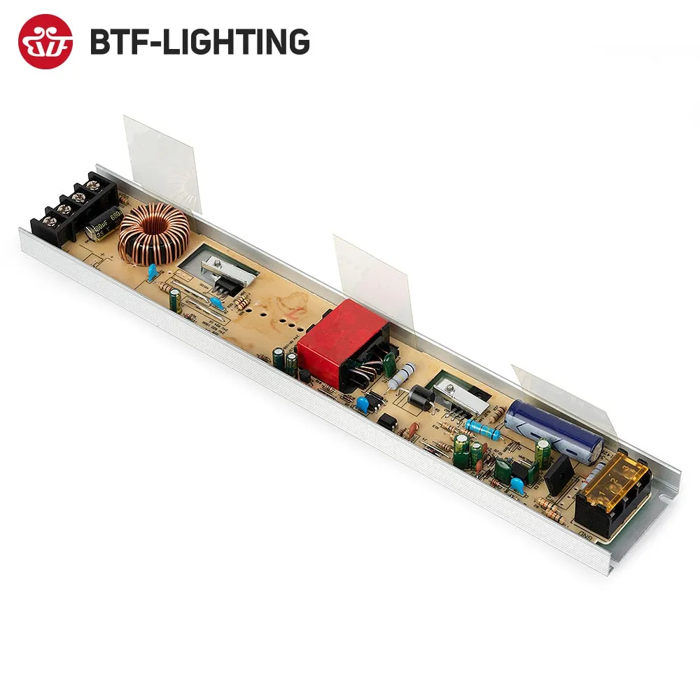 Ultra Thin LED Light Power Supply AC190V 240V Driver FCOB WS2815 LED Strip DC12V 24V Transformer Adapter