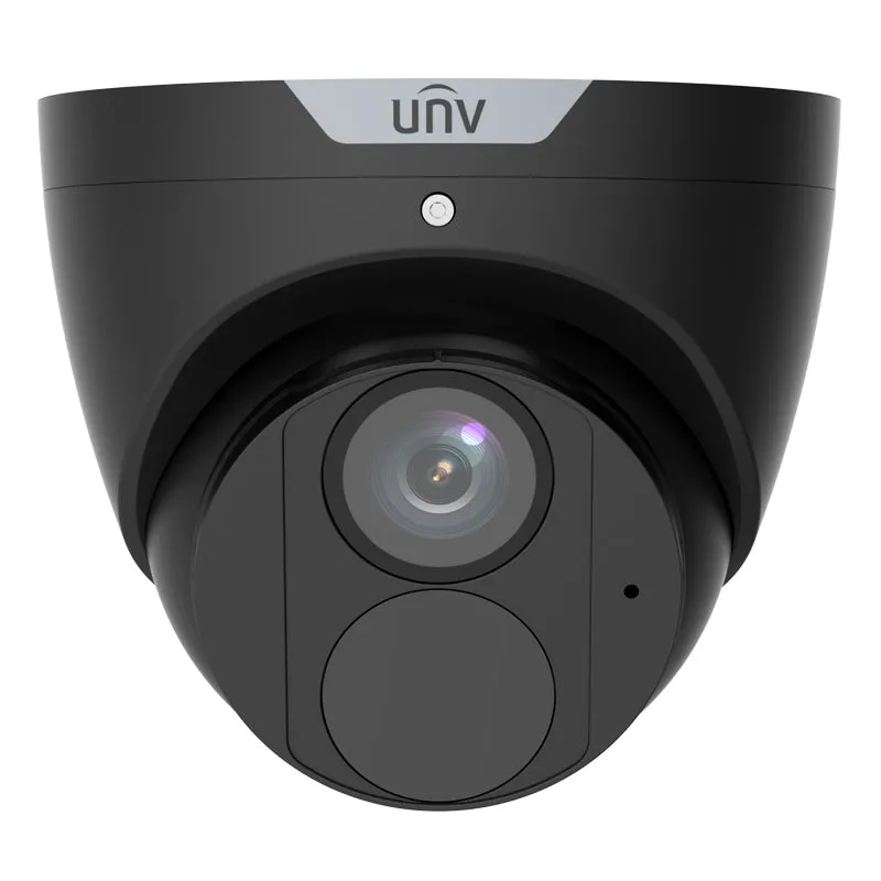 UNIVIEW IPC3614SR3-ADF28KM-G-BK: 4MP LightHunter IR Fixed Eyeball Turret Camera in Black