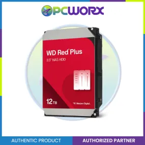 Western Digital WD120EFBX 12TB RED PLUS 3.5" 7200RPM Sata 6.0Gb/s HDD